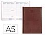 AGENDA ENCUADERNADA LIDERPAPEL CRETA 15X21 CM 2023 SEMANA VISTA COLOR BURDEOS PAPEL 70 GR