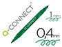 MARCADOR Q-CONNECT MARCADOR PERMANENTE DUPLA PONTA