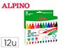 ROTULADOR ALPINO DUO STAMPER CAJA DE 12 UNIDADES COLORES SURTIDOS