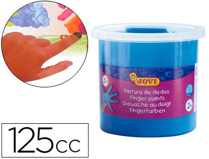 FINGER PAINT Estuche 6 botes 125 ml pintura de dedos colores