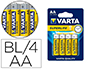 PILA VARTA SALINA SUPERLIFE AA TIPO R-06 BLISTER DE 4 UNIDADES
