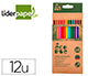 LAPIS DE COR LIDERPAPEL ECOUSE CAIXA DE 12 CORES S