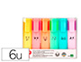 MARCADOR LIDERPAPEL FLUORESCENTE PASTEL PONTA BISE