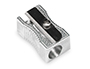 APARA LAPIS Q-CONNECT METALICO 1 USO RETANGULAR   