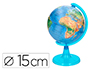 GLOBO LIDERPAPEL MAPA FISICO DIAMETRO 15 CM       