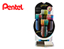ROLLER PENTEL K110 DUAL METALLIC EXPOSITOR COM 8 D