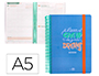 AGENDA ESCOLAR LIDERPAPEL CURSO 23-24 BASIC DIN A5 BILINGUE DIA PAGINA ESPIRAL TAPA POLIPROPILENO AZUL