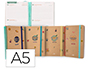 AGENDA ESCOLAR LIDERPAPEL CURSO 23-24 CLASSIC DIN A5 BILINGUE DOS DIA PAGINA ESPIRAL CIERRE CON GOMA
