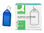 CHAVEIRO PORTA ETIQUETAS Q-CONNECT PREMIUM COR AZU