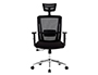 SILLA GIRATORIA Q-CONNECT ERGONOMICA RESPALDO ALTO Y REPOSACABEZA AJUSTABLE EN ALTURA 1180+100X630X625 MM