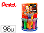 ROLLER GEL PENTEL K110 MATTEHOP EXPOSITOR COM 96 U