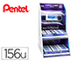 EXPOSITOR DE BORRACHAS PENTEL ZEH COM 156 UNIDADES