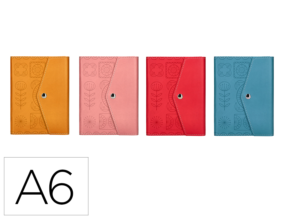 AGENDA ENCUADERNADA LIDERPAPEL THERASIA MINI 2024 DIA PAGINA COLORES SURTIDOS PAPEL 70 GR