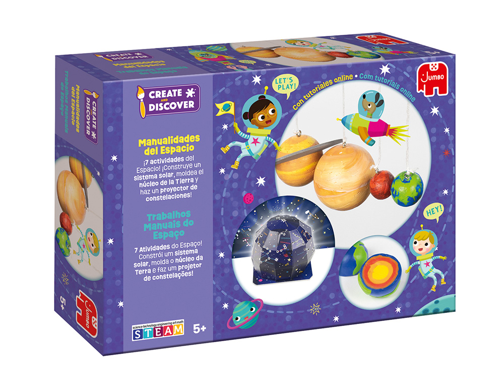 Juego jumbo educativo create & discover el espacio