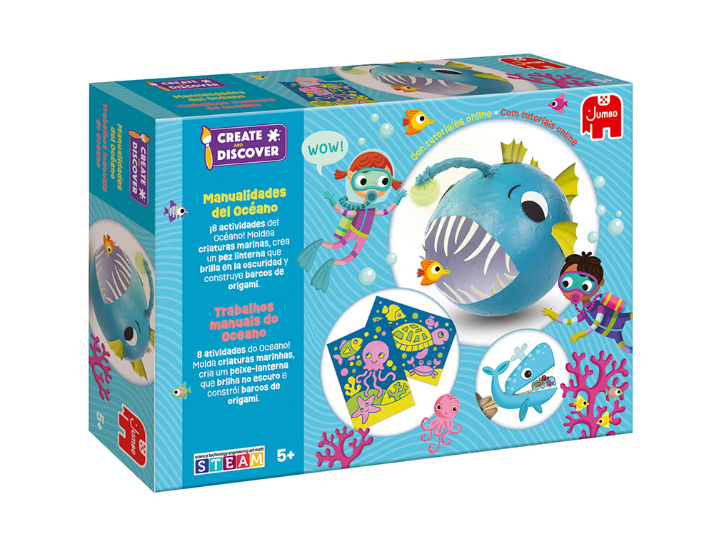 Juego jumbo educativo create & discover oceano