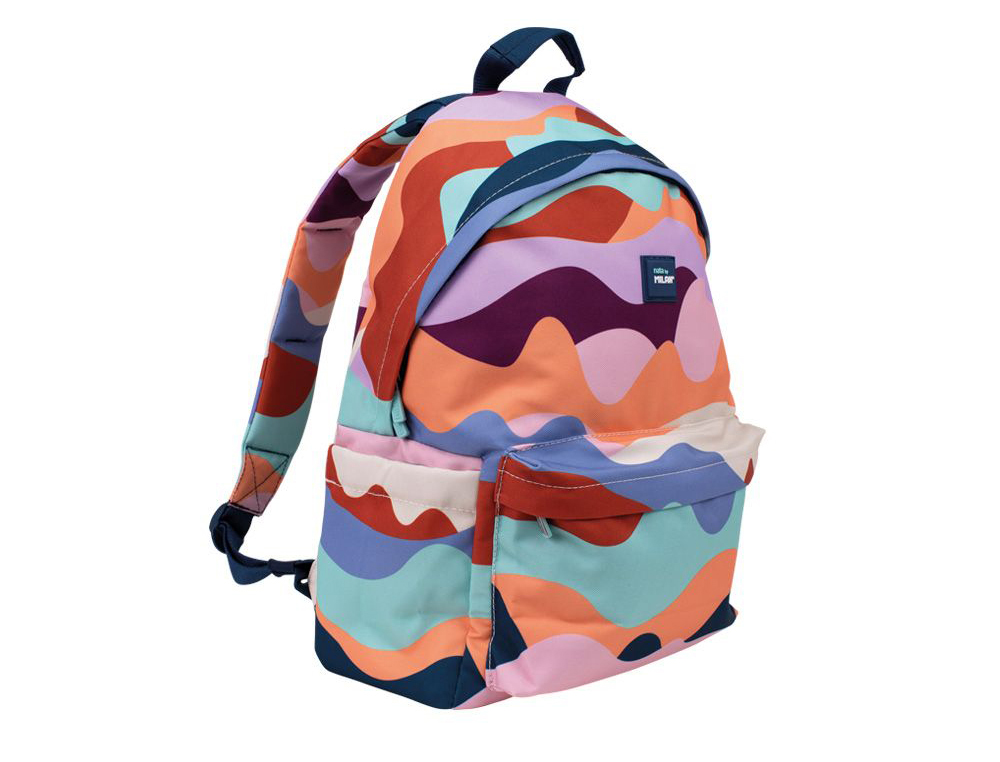 Mochila milan serir the fun urbana clasica con 2 cremalleras multicolor 150x300x440 mm