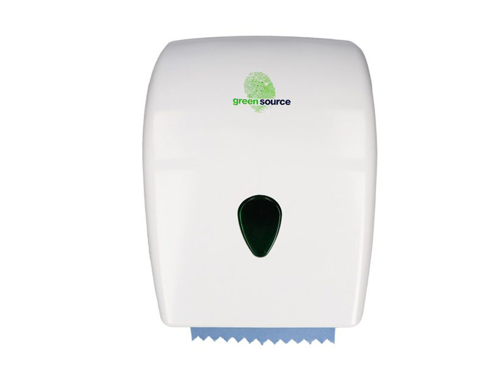 Dispensador bunzl greensource para toallas secamanos mandril 25 mm con autocorte