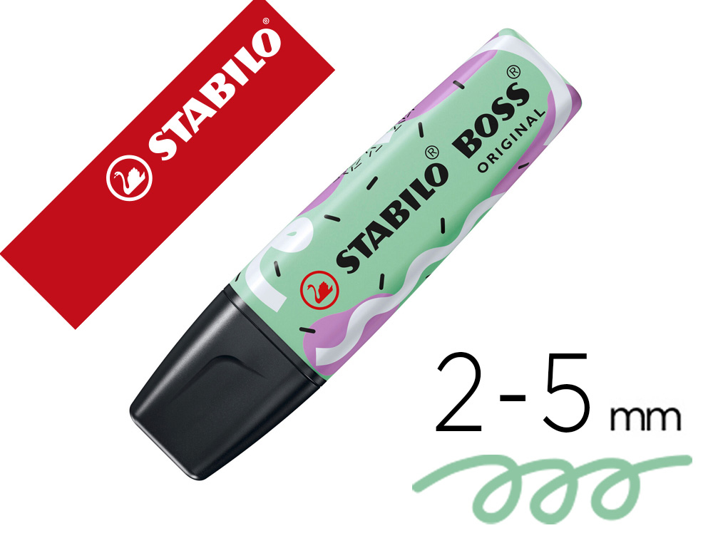 Rotulador stabilo boss fluorescente original pastel by ju schnee pizca de menta