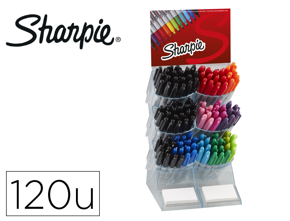 Rotulador permanente Sharpie punta fina Blister de 28 colores (153678)