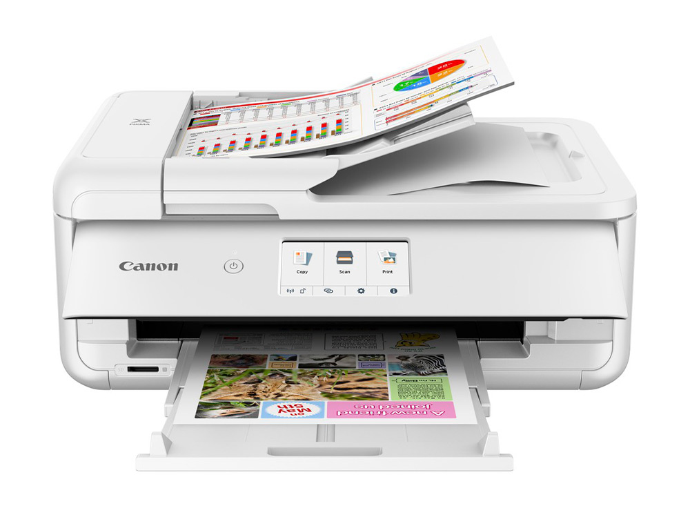 Equipo multifuncion canon pixma ts9551c tinta color 15 ppm negro / 10 ppm color a3 impresora escaner copiadora