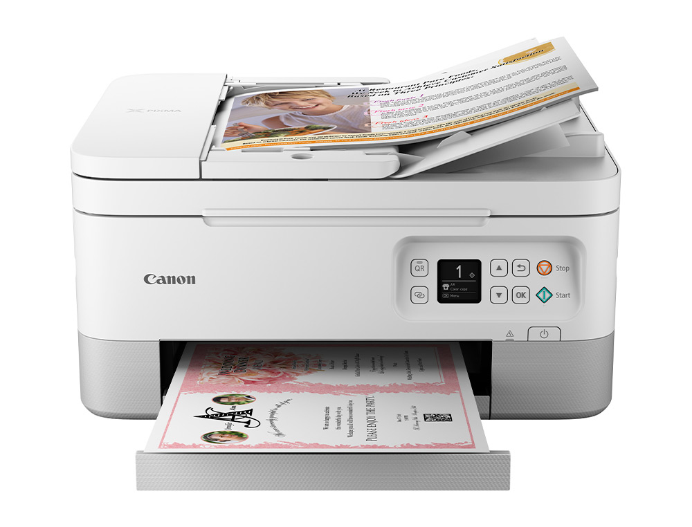 Equipo multifuncion canon pixma ts7451a tinta color 13 ppm negro / 7 ppm color a4 impresora escaner copiadora