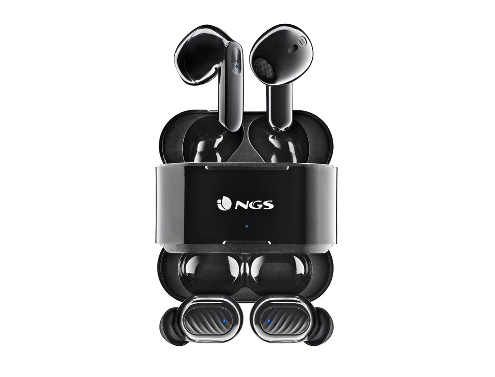 Auricular ngs artica duo bluetooth tactil 30 horas autonomia color negro