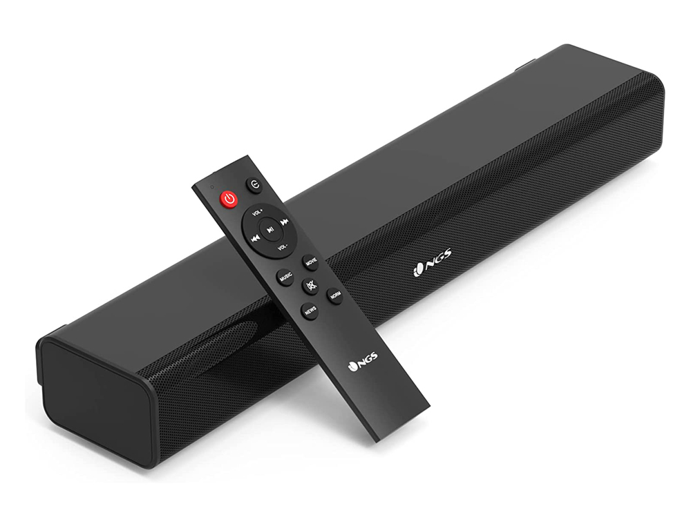 Barra de sonido ngs wireless soundbar 40 w bluetooth optica / aux / usb con mando