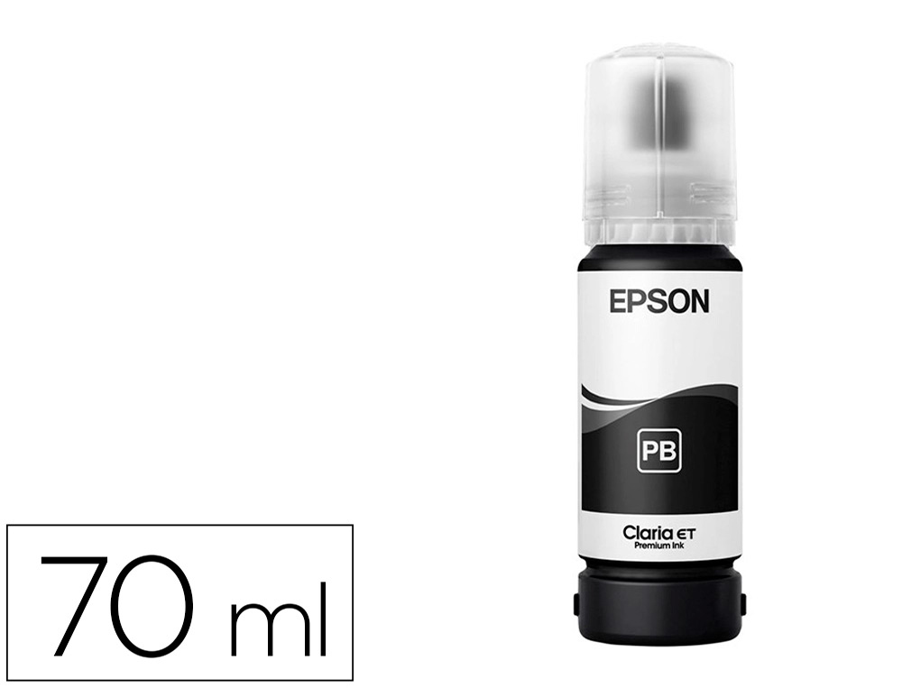 Tinta epson t114 eco tank et-8500 / 8550 negro photo botella 70 ml