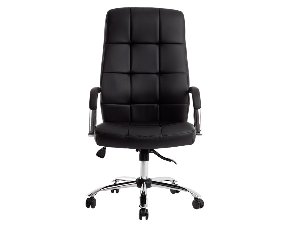 Silla de escritorio giratoria Parma, mecanismo basculante, Negro