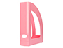 PORTA REVISTAS PLASTICO Q-CONNECT COR ROSA PASTEL 