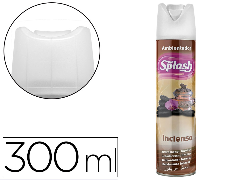 Ambientador spray splash aroma incienso bote de 300 ml