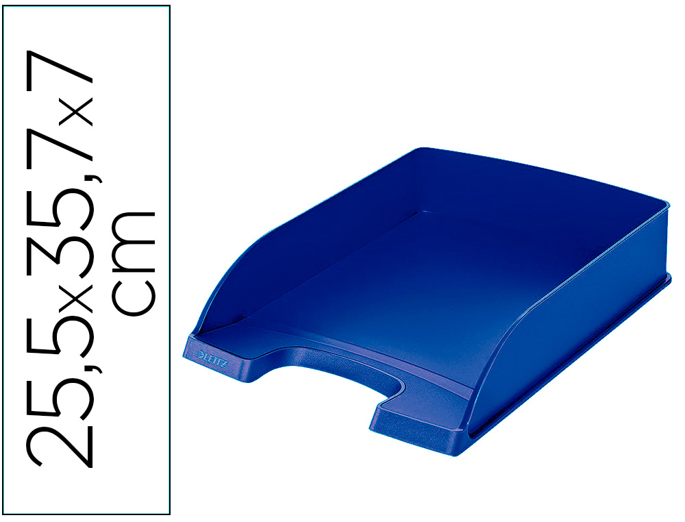 Bandeja sobremesa plastico leitz recycle azul 255x357x70 mm