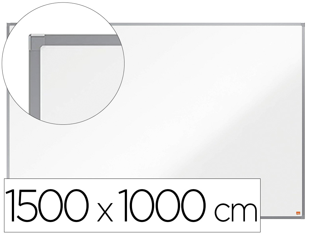 PIZARRA BLANCA NOBO ESSENCE ACERO VITRIFICADO MAGNETICA 1500X1000 MM