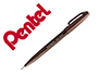 MARCADOR PENTEL BRUSH SIGN PEN COR CASTANHO ESCURO