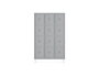ARMARIO METALICO ROCADA 300 3 MODULOS X 4 PORTAS C