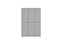 ARMARIO METALICO ROCADA 400 3 MODULOS X 2 PORTAS C