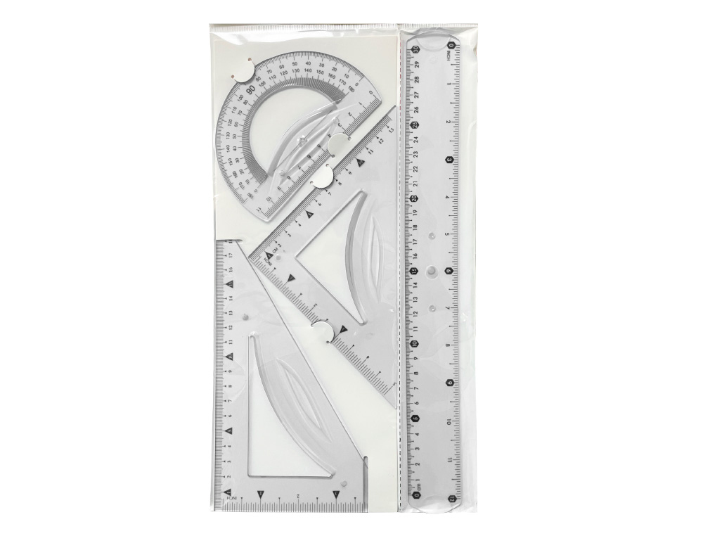 Escuadra acrilica marca Liderpapel 21 cm (43370) 