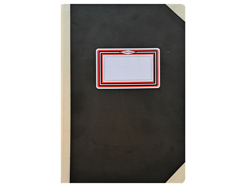 LIVRO FLECHA ALMACO A5 LISO 100 FLS PRETO