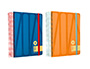 AGENDA ESPIRAL ANTARTIK BOLD A5+ 2025 DIA PAGINA COLORES AZUL Y MELOCOTON SURTIDOS PAPEL 80 GR