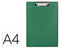 PORTANOTAS Q-CONNECT PLASTICO 50% RECICLADO DIN A4 VERDE OLIVA GROSOR 2,1 MM