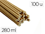 SORBETE BUNZL PAPEL KRAFT MARRON RECICLADO 6X200 MM CAJA DE 100 UNIDADES