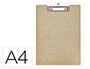 PORTANOTAS MAUL BALANCE DIN A4 CARTON REFORZADO 3 MM CON PINZA COLOR KRAFT