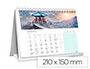 CALENDARI ESPIRAL TRIANGULAR LIDERPAPEL DE SOBRETAULA IMATGES CIUTATS 2026 21X15 CM PAPER 128 GR AMB PEGATINES