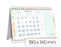 CALENDARI ESPIRAL TRIANGULAR LIDERPAPEL DE SOBRETAULA SRIE JOVE 2026 18X14 CM PAPER 128 GR AMB PEGATINES
