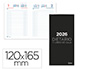DIETARI LIDERPAPEL 2026 VUIT 120X165 MM DIA PGINA COLOR NEGRE PAPER 70 GR