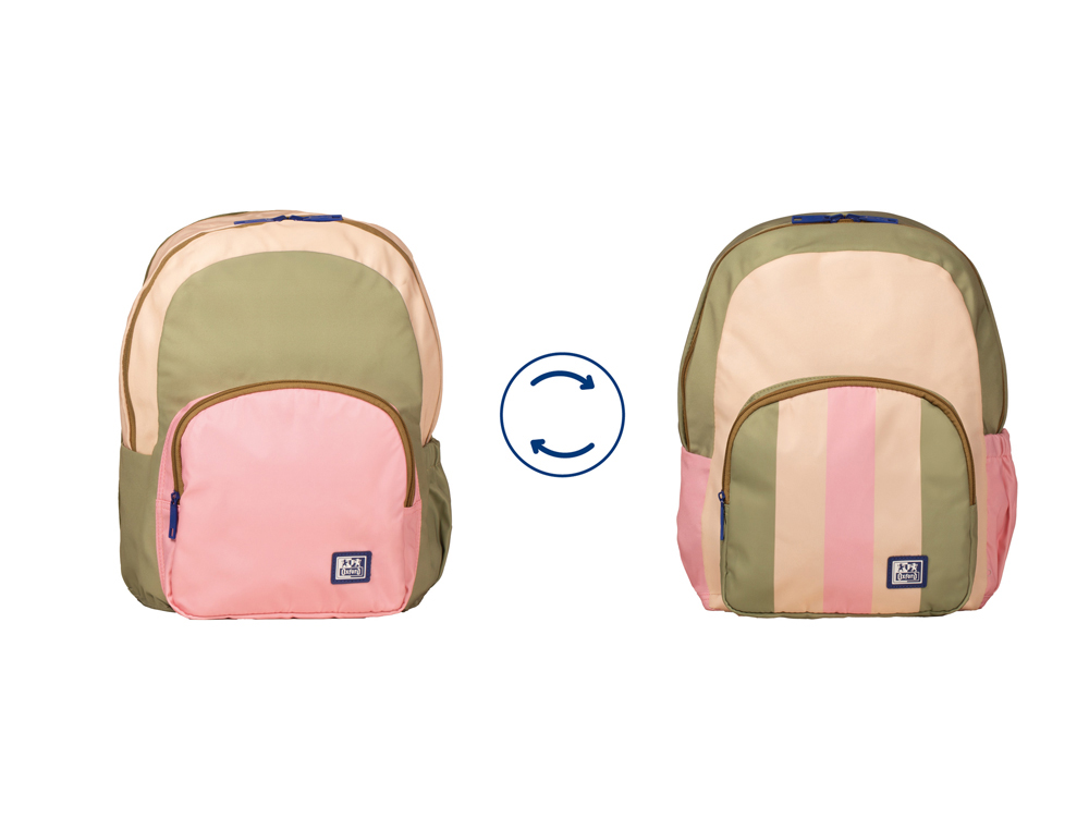 MOCHILA OXFORD REVERSIBLE SAFARI ROSE 130X300X385 MM