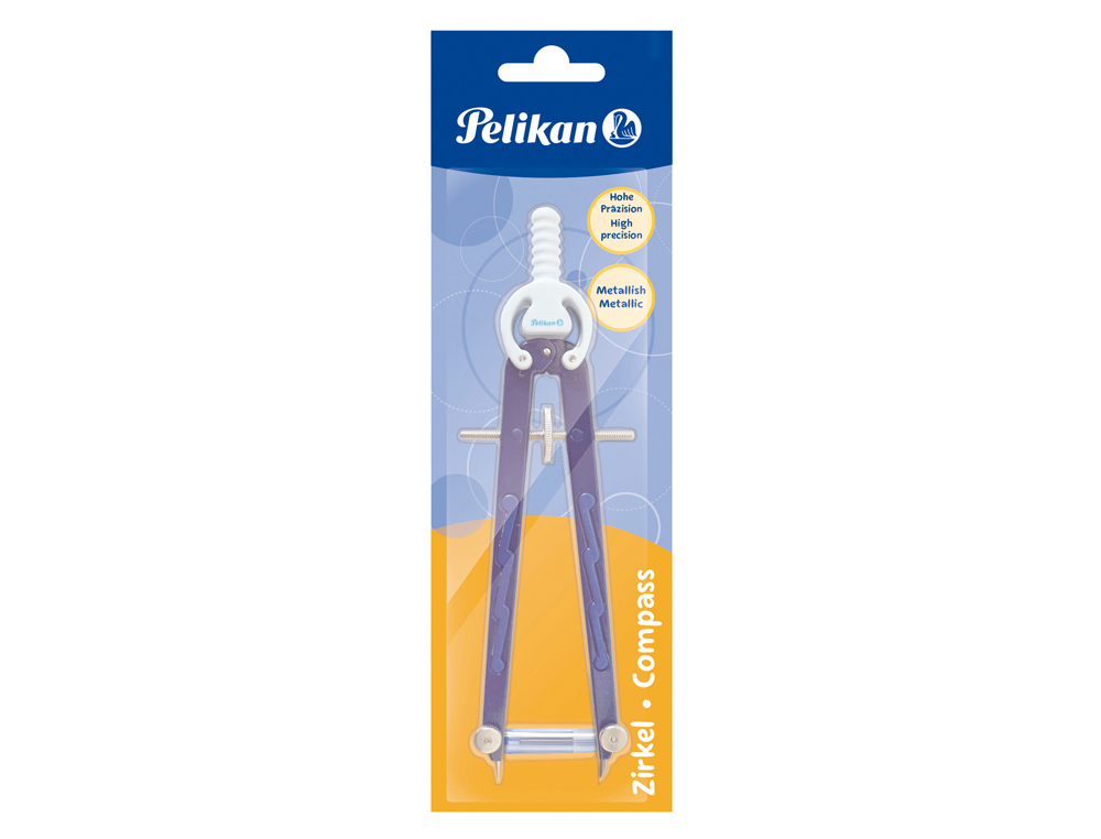 COMPAS PELIKAN MICROMETRICO CON RUEDA DE PRECISION EN BLISTER