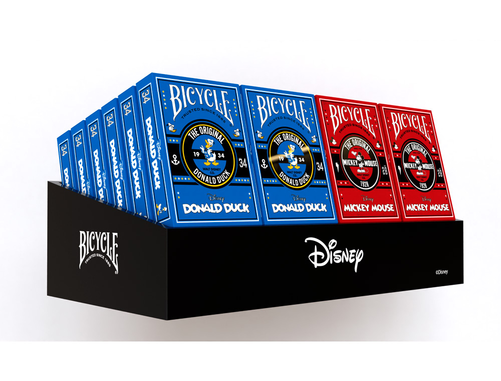 EXPOSITOR BARAJAS DE CARTAS BICYCLE DISNEY VACIO PARA 24 UNIDADES