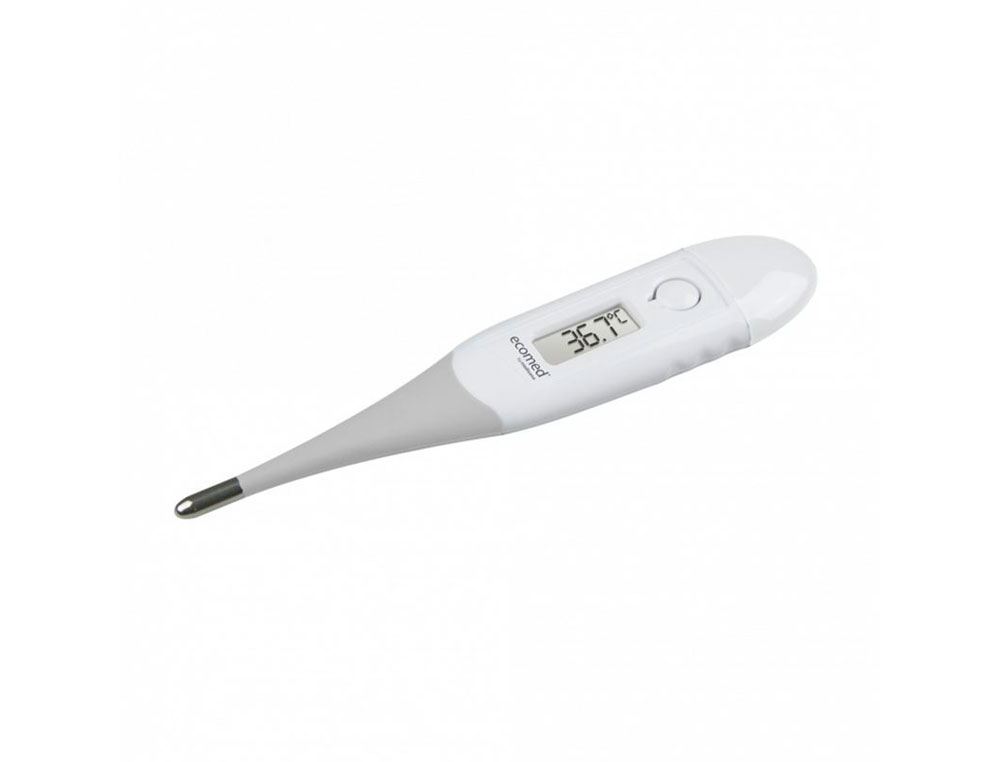 TERMOMETRO DIGITAL MEDISANA ECOMED PUNTA FLEXIBLE PANTALLA LED LECTURA TEMPERATURA RAPIDA EN 10
