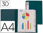 CAPA CATALOGO LIDERPAPEL 30 BOLSAS DIN A4 VERDE